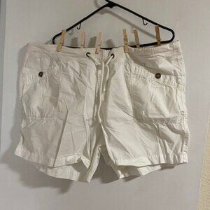Old Navy -White Linen Shorts